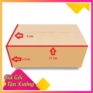 Combo 100 Hộp Carton Kích thước 12x9x4.5cm 💖 FREESHIP️ 💖 Hộp Carton Đóng Hàng Giá Rẻ