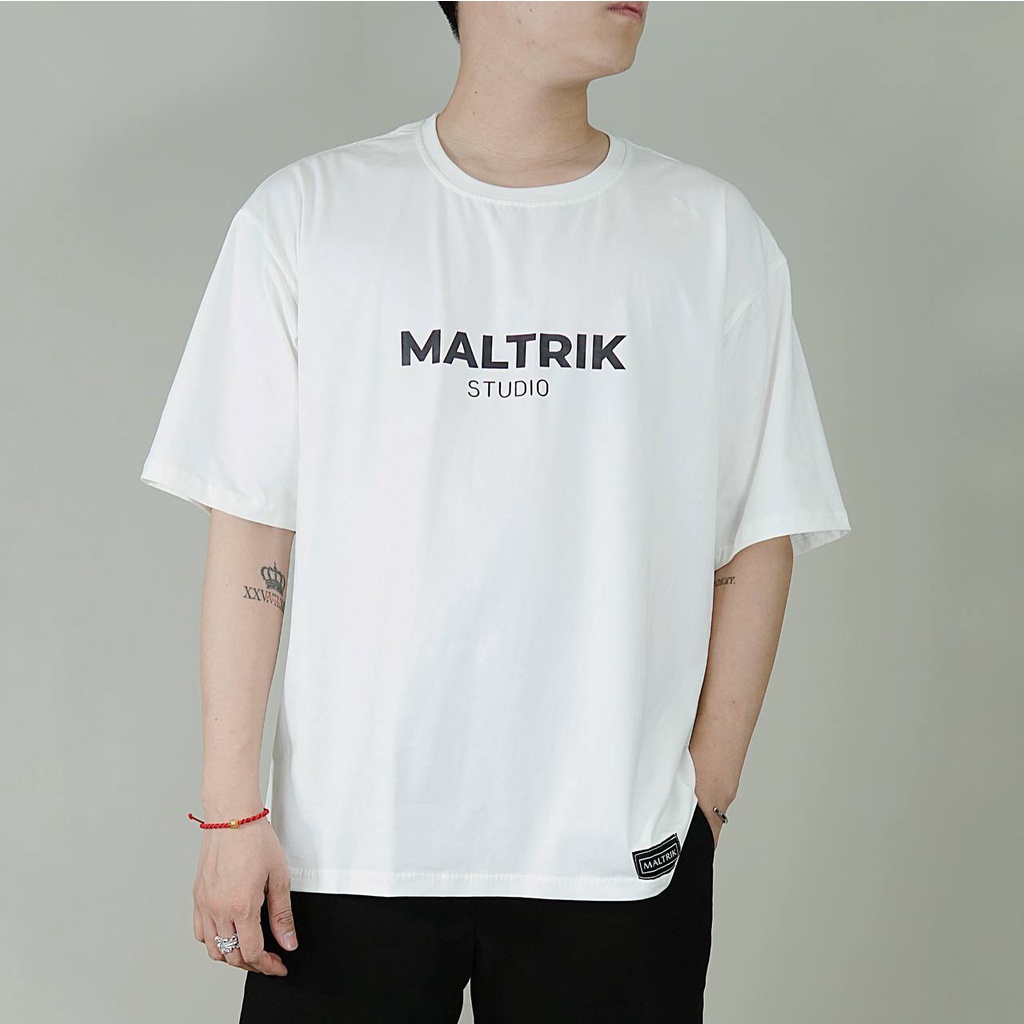 Áo phông nam nữ MALTRIK Studio form rộng unisex áo thun BIGSIZE basic chất cotton thoáng mát có size lớn đến 110kg