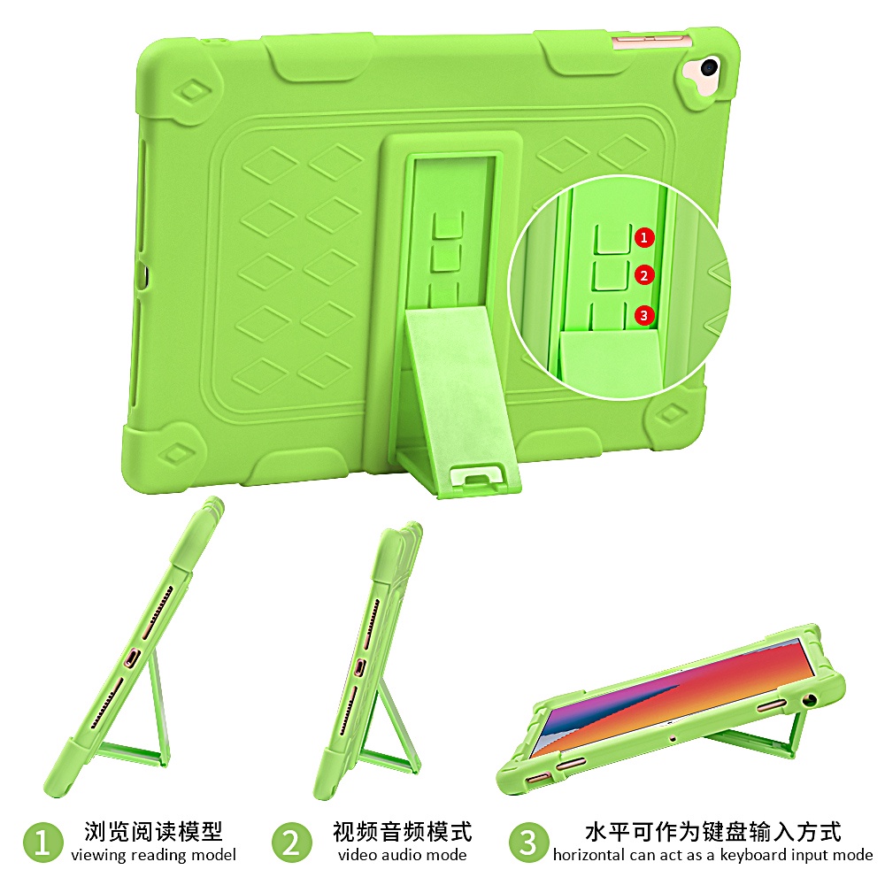 Ốp Máy Tính Bảng Silicon Mềm Có Giá Đỡ Cho ipad pro 11 12.9 mini4/5 air4/air5 10.9 ipad 5/6/7/8/9 10.2 air3/pro 10.5 9.7 air1/air2 2017/2018