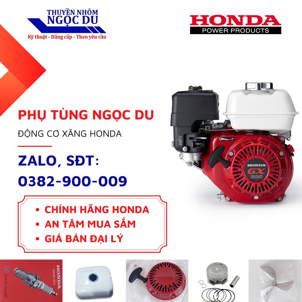 Dây Dật Honda, Dùng Cho Động Cơ Honda, Động Cơ Chạy Thuyền, Xuồng, Máy Phát Điện, Bơm nước, 23492-ZH8-003