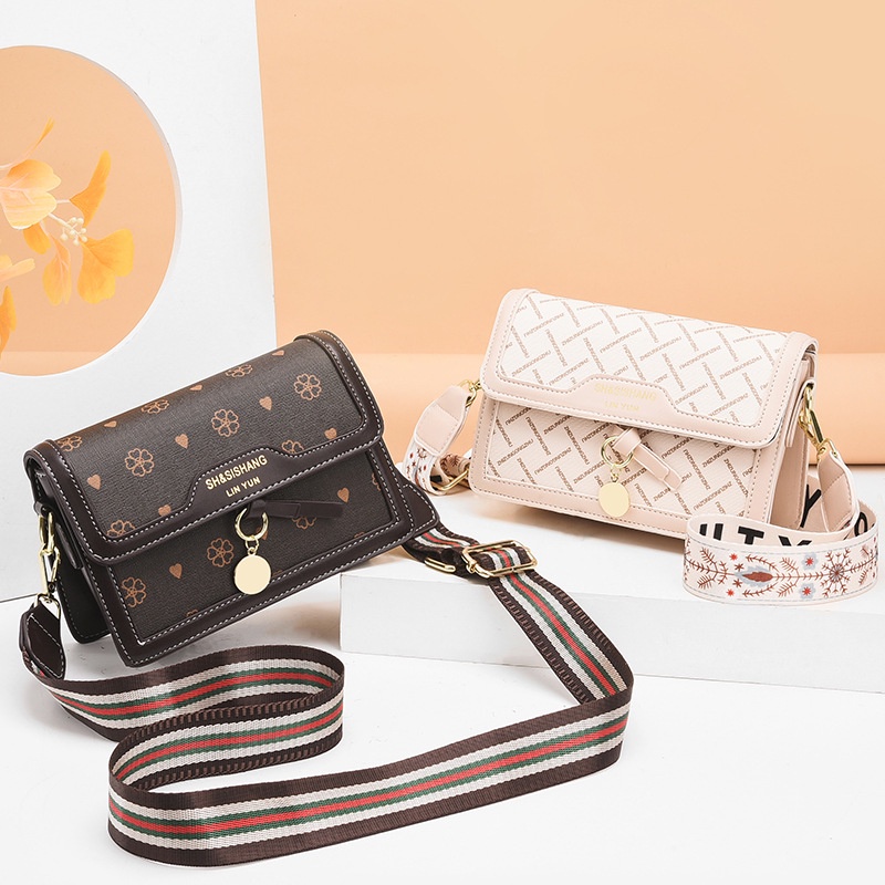 Túi Đeo Vai Hình Vuông Cỡ Nhỏ In Họa Tiết Phong Cách Phương Tây Thời Trang Sang Trọng Cho Nữ