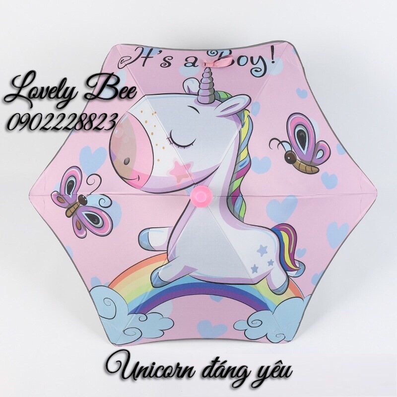 Ô Unicorn - Ngựa Một Sừng Siêu Đáng Yêu Cho Bé (Ô Cao Cấp - Siêu nhẹ)