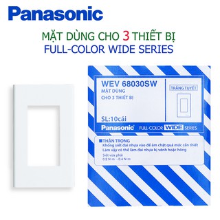 Mặt dùng cho 3 thiết bị điện Panasonic WEV 68030SW (Màu trắng tuyết)