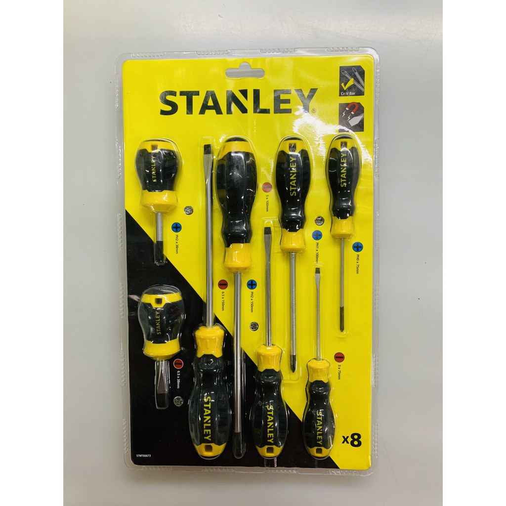 Bộ tô vít từ 8 cây STANLEY STMT66673