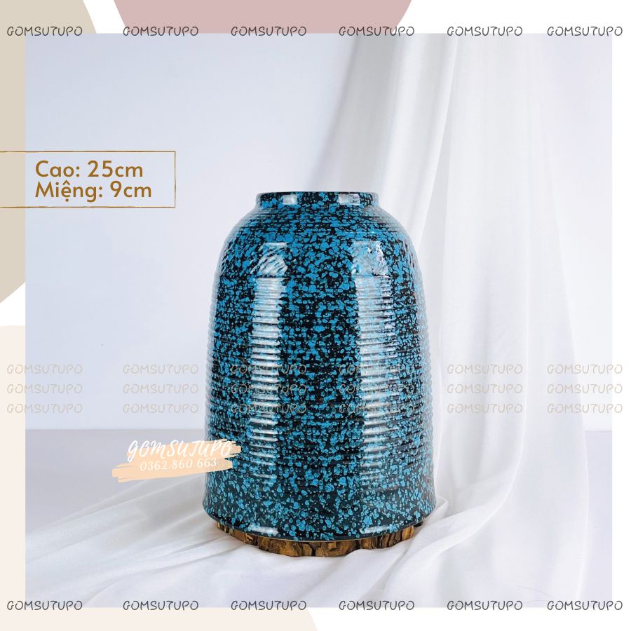 CHUÔNG Gốm Cắm Sen , Đào Tết , Tuyết Mai - Bình Hoa Gốm Trang Trí Decor - gomsutupo Bát Tràng