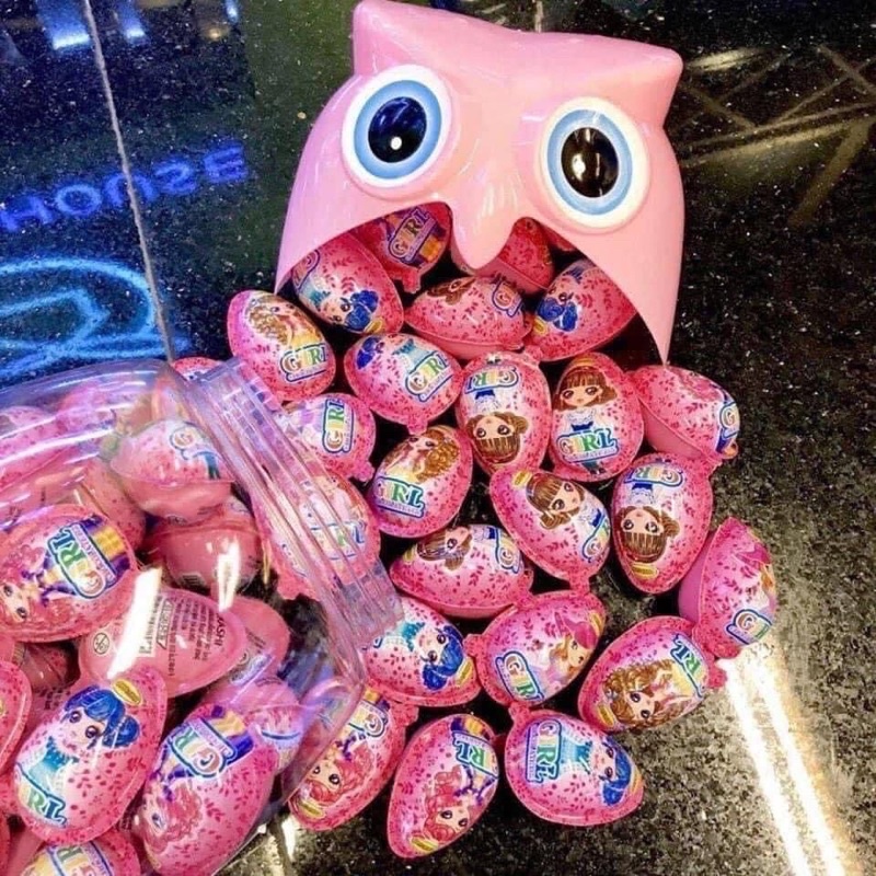 Trứng Đồ Chơi Socola Cú Thái Lan - Chocolate Eggs Surprise Toy For Kids - Hộp 60 quả