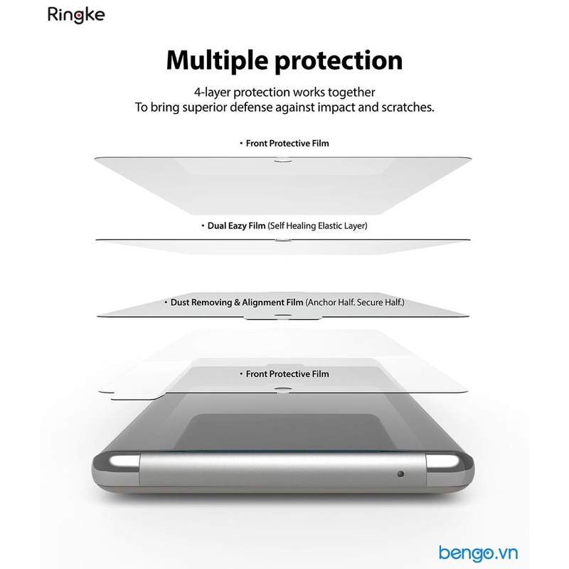 Dán Full Màn Hình Google Pixel 7a/7/7 Pro/6 Pro RINGKE Dual Easy Film (Hộp 2 Miếng)