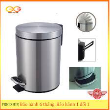 THÙNG RÁC TRÒN INOX ĐẠP CHÂN VINAMOP: 5L , 12L , 20L - HÀNG CHÍNH HÃNG VINAMOP
