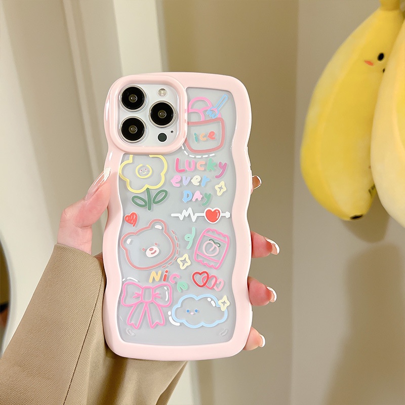 Ốp lưng iphone Ốp Điện Thoại Silicon Họa Tiết Ren Cho iphone13Pro / 11 / 14proPromax / xs / xr / 7 / 8 Dinuo case