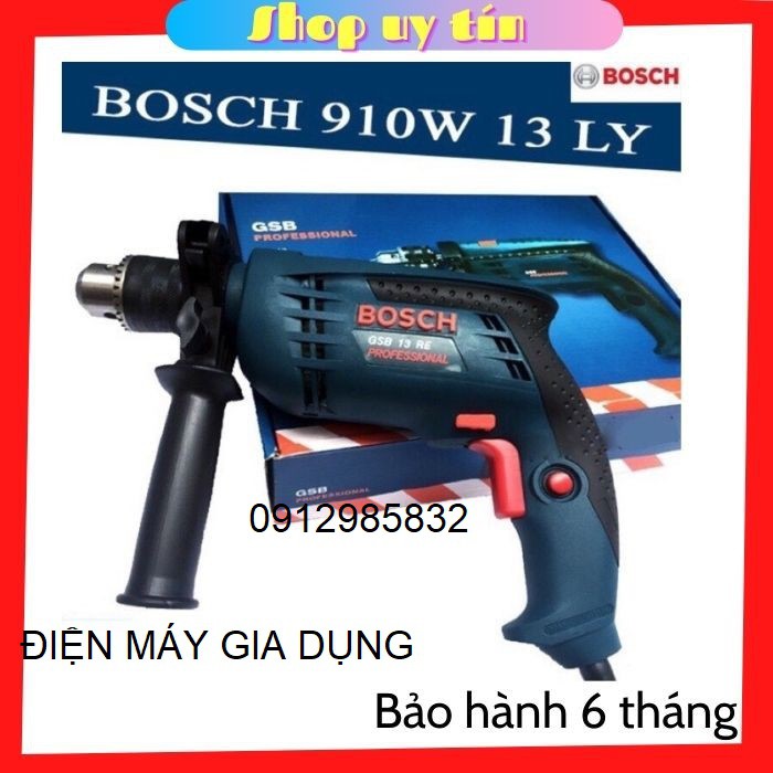 Máy khoan tường bê tông, khoan sắt, khoan gỗ 13 ly Bosch