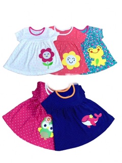 Áo Thun Bé Gái Thêu Đắp Hình Thú 9kg - 19kg