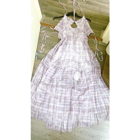Sẵn_ Set váy maxi đi biển hở lưng siêu đẹp gồm váy kèm áo bra, có ảnh thật