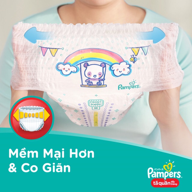 Bỉm/Tã quần Pampers Giữ dáng mới gói lớn size M40 - L36 - XL32 - XXL28