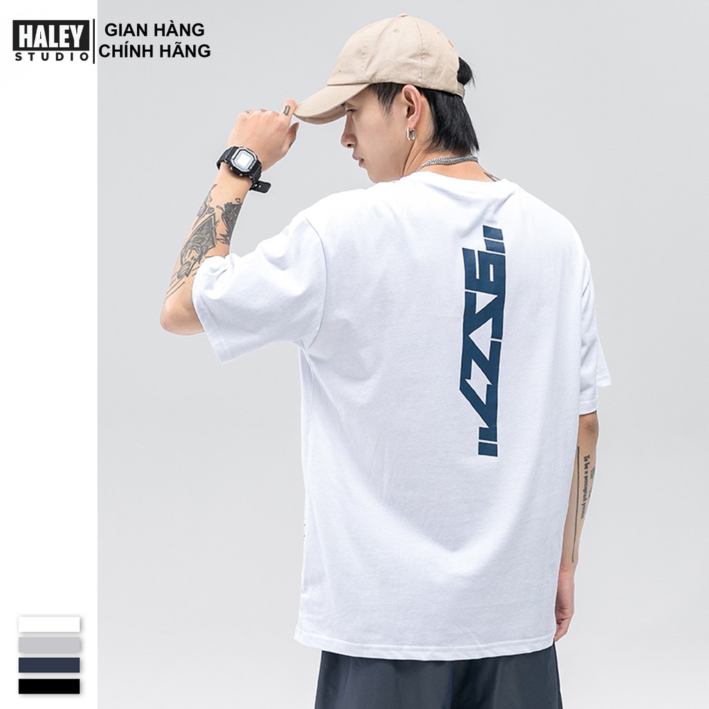 Áo Thun Unisex Tay Lỡ Form Rộng Nam Nữ 9ZZ7 street wear Basic chất cotton 100% siêu thoáng mát TN108 Haley