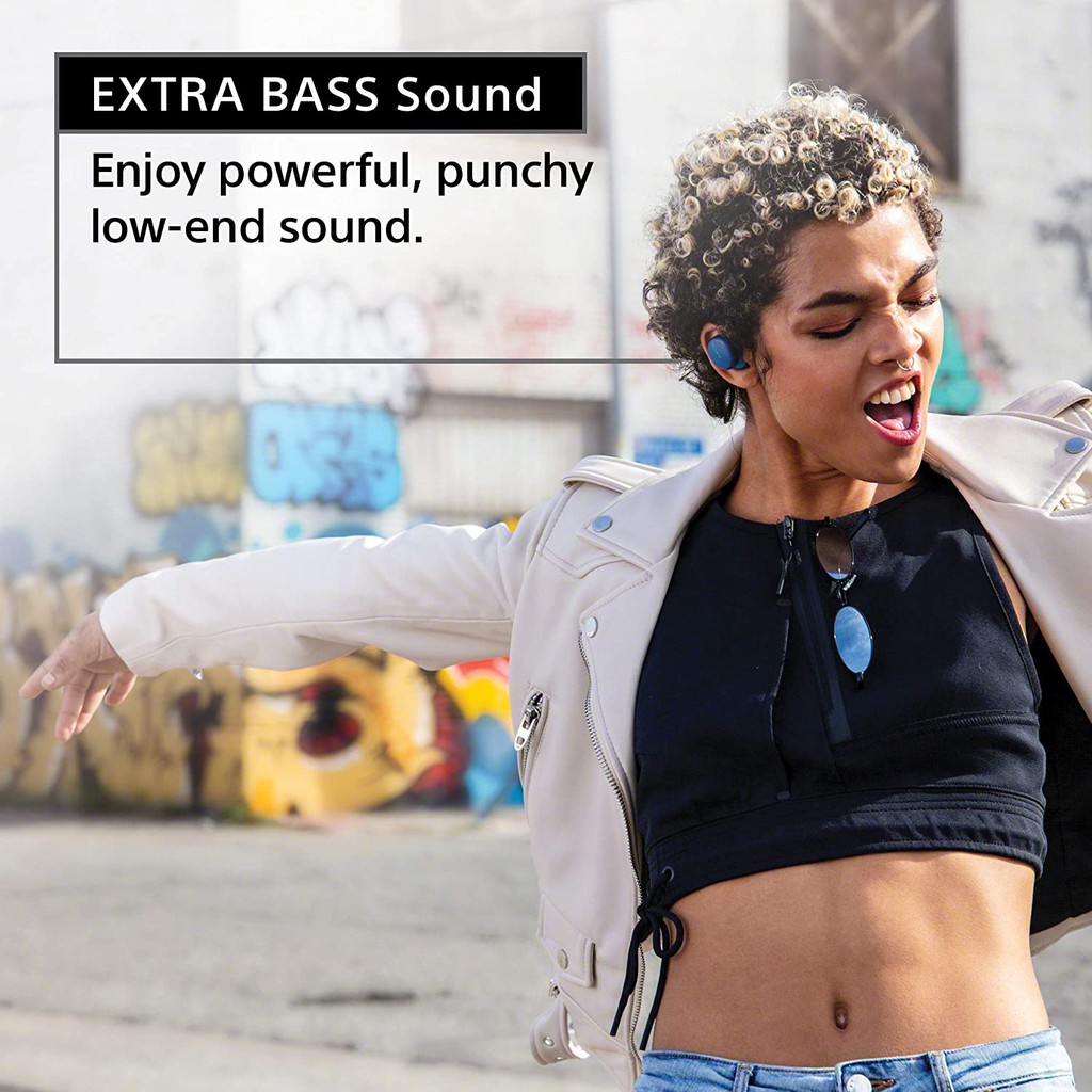 Tai nghe True Wireless Sony WF-XB700 - Hàng chính hãng | Âm thanh Extra Bass, Pin 18 giờ, Kháng