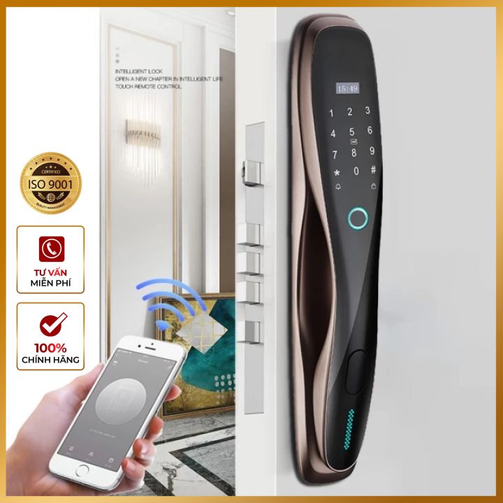 Khóa Cửa Vân Tay Thông Minh DF01 Kiểu Dáng Mạnh Mẽ, Khỏe Khoắn Bảo Hành 12 Tháng