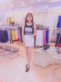 chân váy viền hàng QC