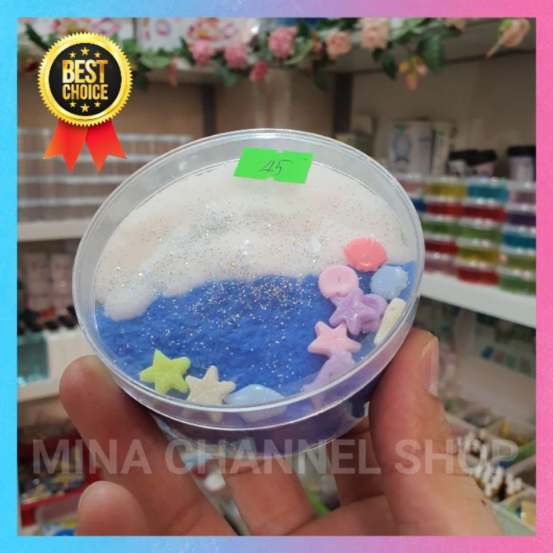 Slime Mây, Slime Bơ, Slime Trong Làm Sẵn Nhiều Màu Kèm charm