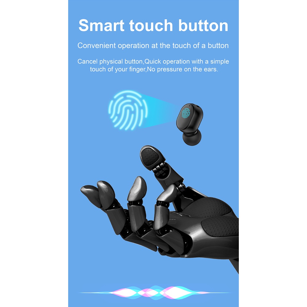 Tai Nghe Nhét Tai S8 Mini Bluetooth 5.0 Âm Thanh Stereo Chống Ồn Màu Macaron Phong Cách Thể Thao