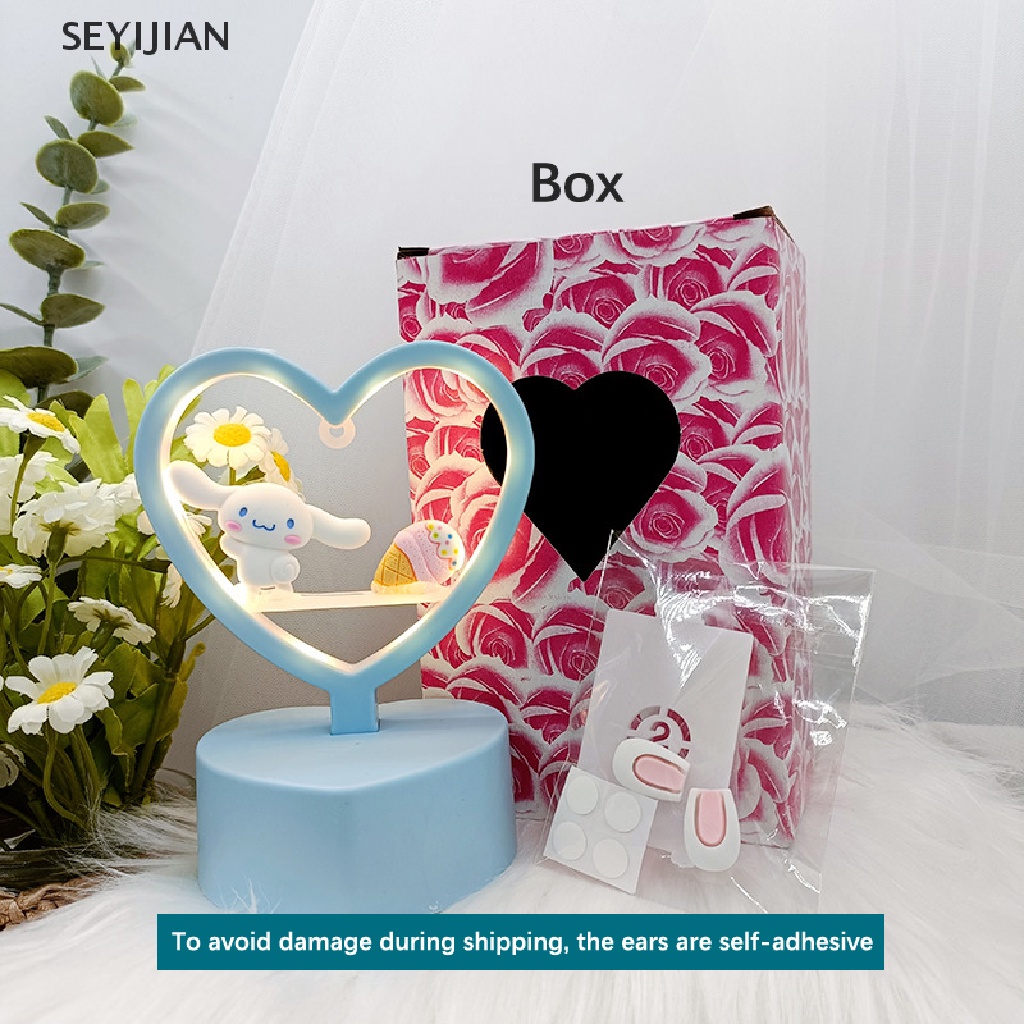 Đèn Ngủ Để Bàn 3D DIY Hình Cinnamoroll Dog My Melody Kuromi Sanrio Dễ Thương Sáng Tạo