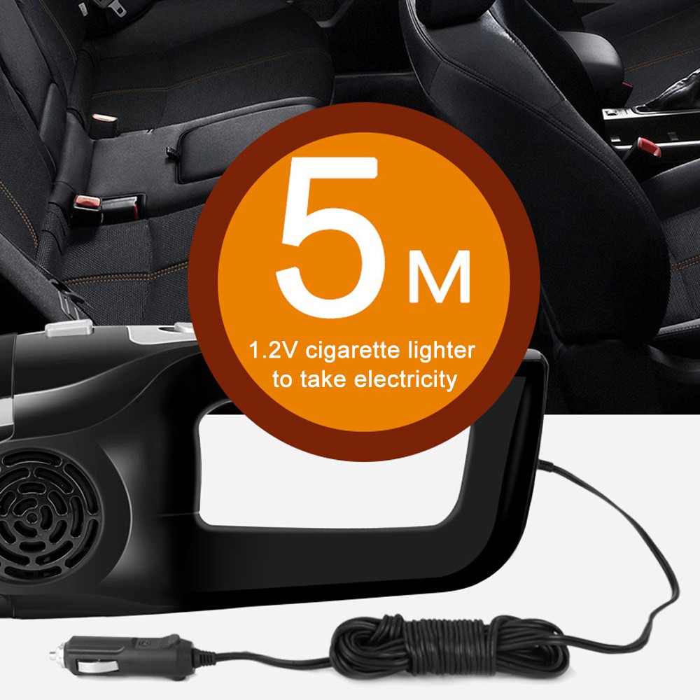Máy hút bụi cầm tay tự động PECHAM 5M 120W vệ sinh nội thất ô tô tiện dụng