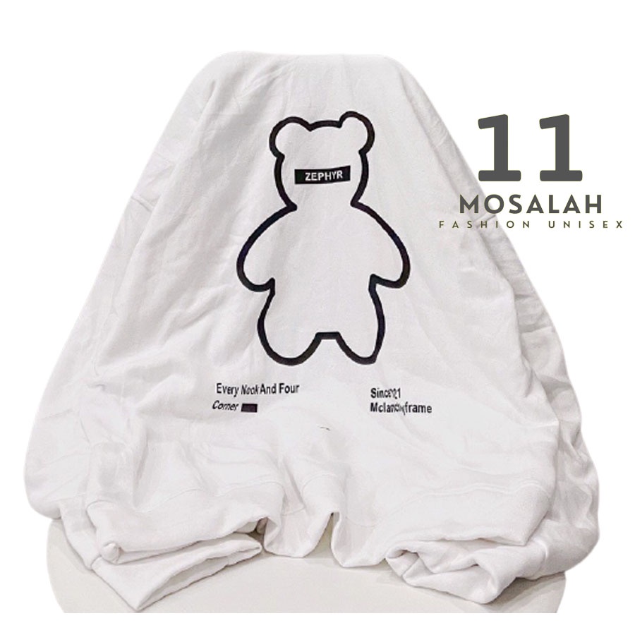 Áo hoodie gấu phản quang nam nữ bông form rộng cao cấp. mo2 | BigBuy360 - bigbuy360.vn