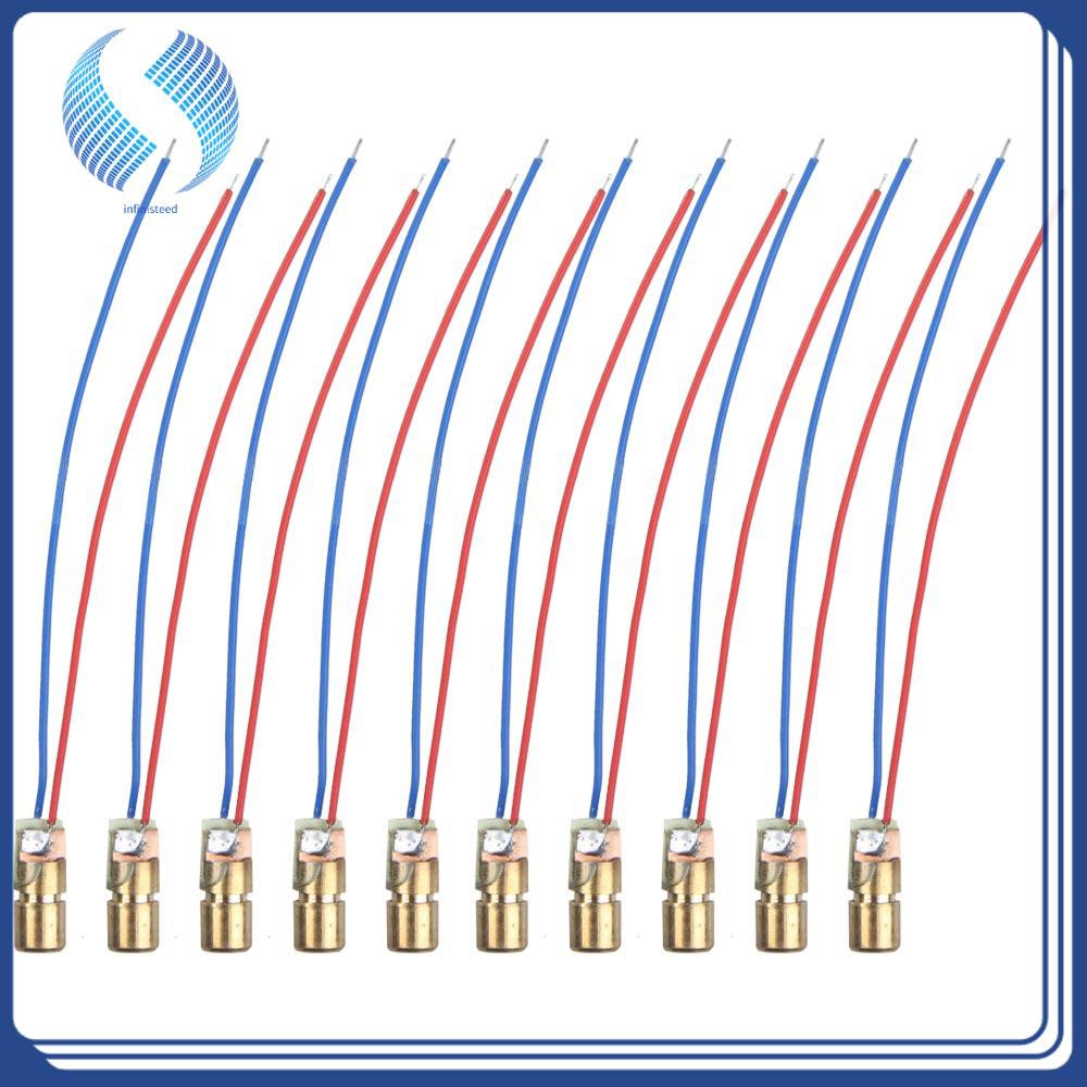 Bộ 10 module đèn laser 650nm 6mm 5V 5mW