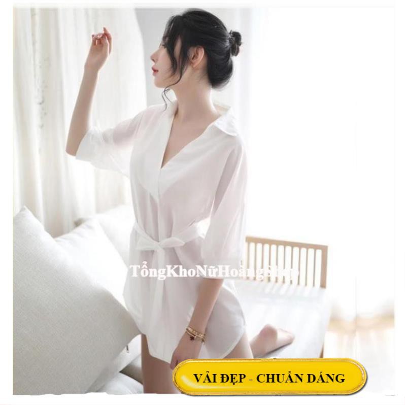 [Siêu Phẩm 2021 - Sang - Xịn]áo sơ mi ngủ nữ cao cấp - váy ngủ đẹp dài quyến rũ B1030 | BigBuy360 - bigbuy360.vn