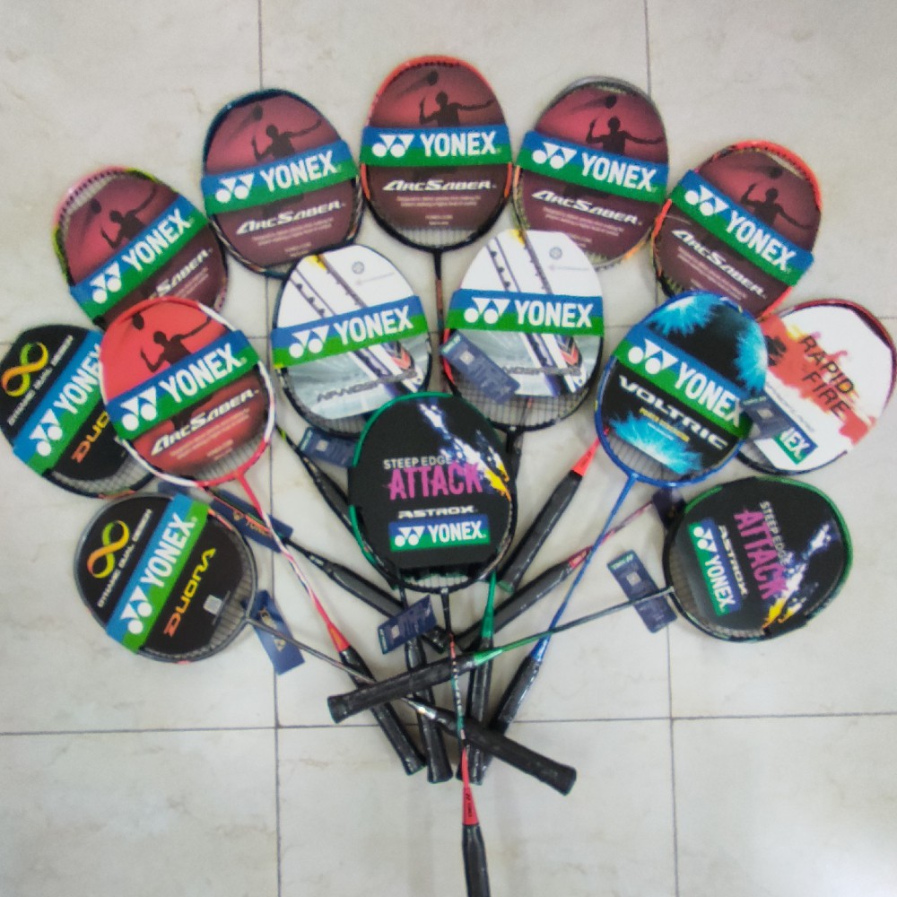 Vợt Cầu Lông Đơn ☘️  FREESHIP ☘️ Vợt đánh cầu Yonex 100% khung hợp kim Siêu Bền - Tặng 1 cuốn vợt + 1 bao vợt