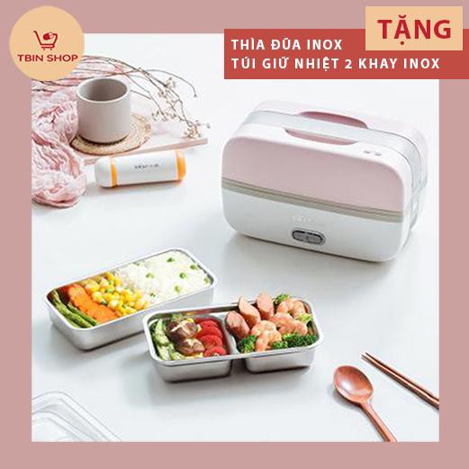 [TẶNG ĐŨA, THÌA INOX, TÚI GIỮ NHIỆT] HỘP CƠM CẮM ĐIỆN CAO CẤP BEAR  DHF-B10J2 | BigBuy360 - bigbuy360.vn