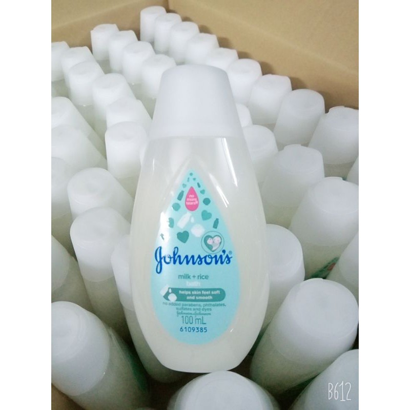 Sữa tắm chứa sữa gạo Johnson's Baby 100ml