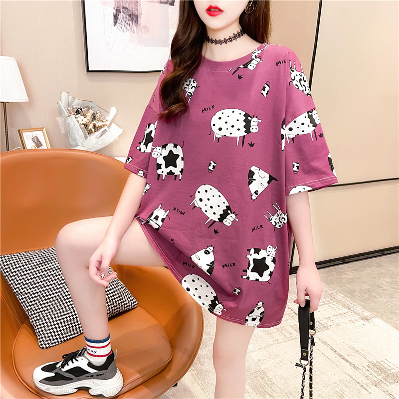 2021 Women's Blouse Summer Short sleeveT shirt Fashion Clothing Round Neck Student Tees/ ClothesTees