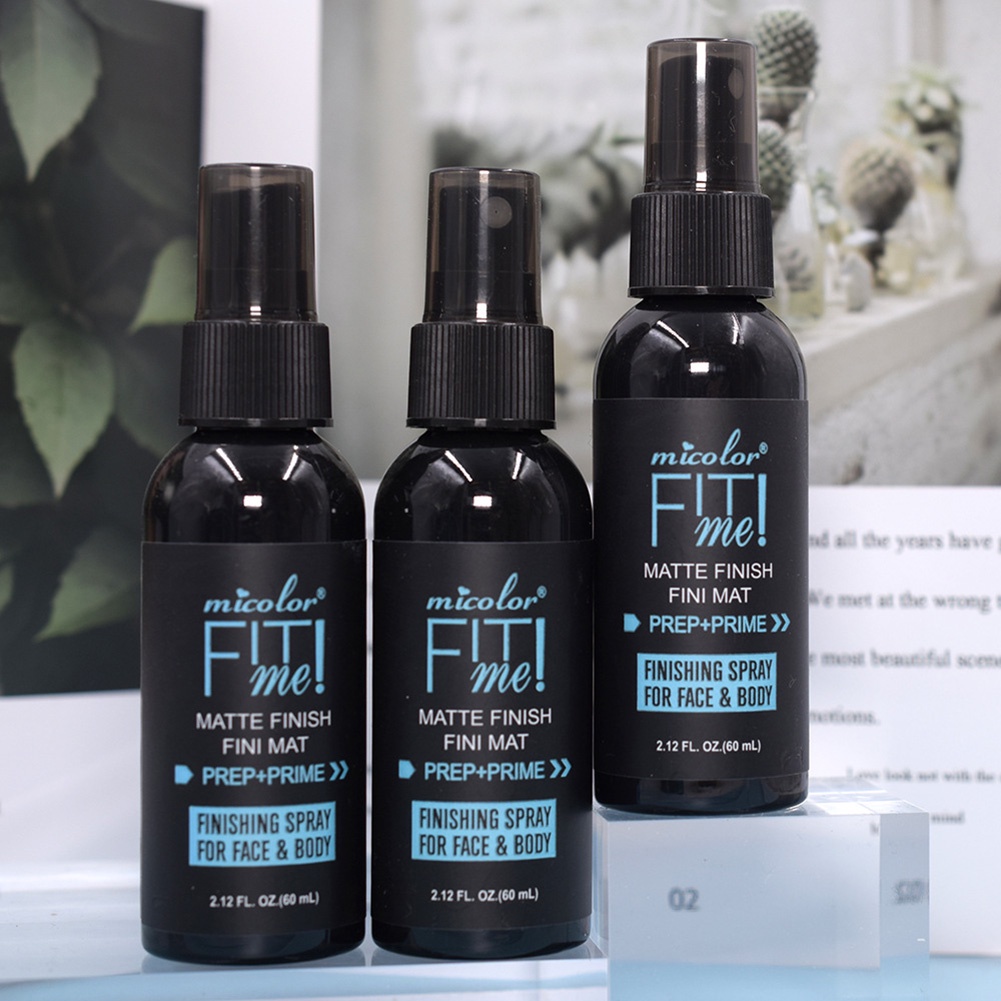 Sẵn Sàng Cổ MICOLOR Trang Điểm Trong Suốt Dưỡng Ẩm 1 Xịt Nước Không Cất Cánh Trang Điểm Đen 60ML Cá Tuyết