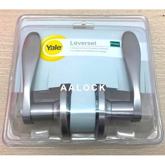 Khoá cửa tay gạt Yale VL5322 US15 cho cửa WC- loại khoá tròn gạt cao cấp- NPP AALock