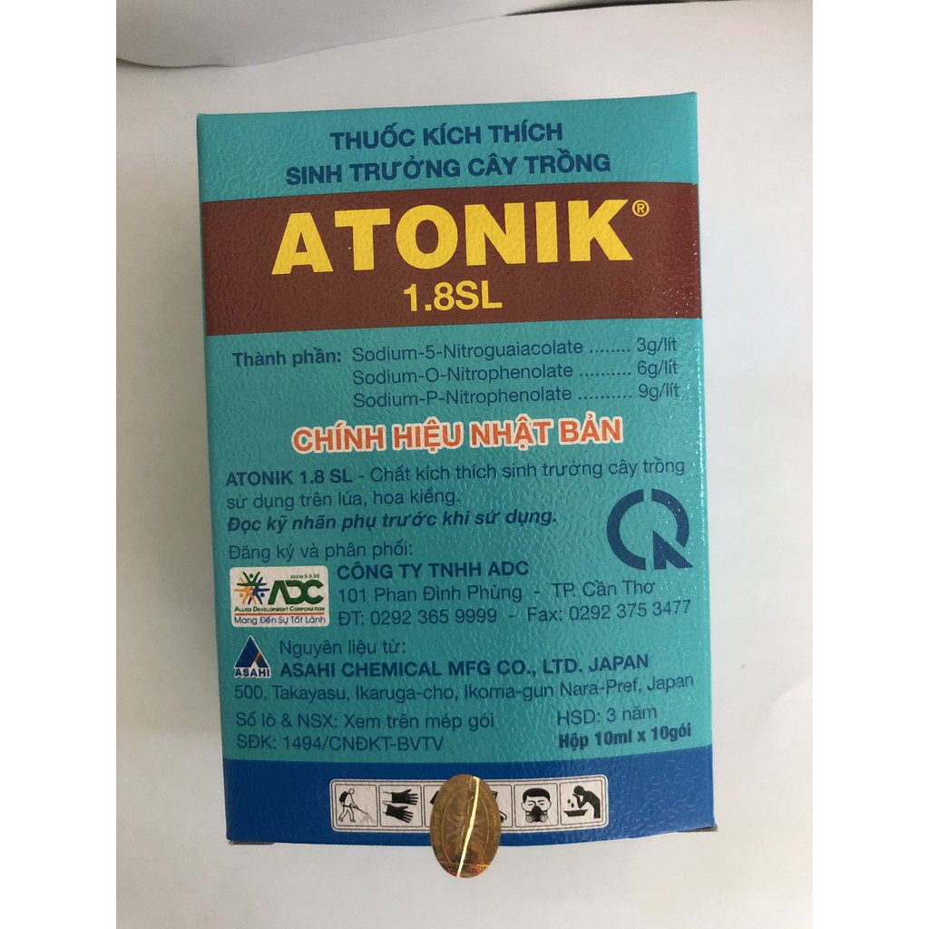 ATONIK KÍCH THÍCH SINH TRƯỞNG CÂY TRỒNG (10 GÓI X 10ML)