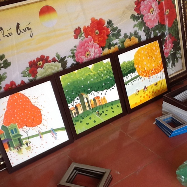 Tranh sơn dầu bốn mùa