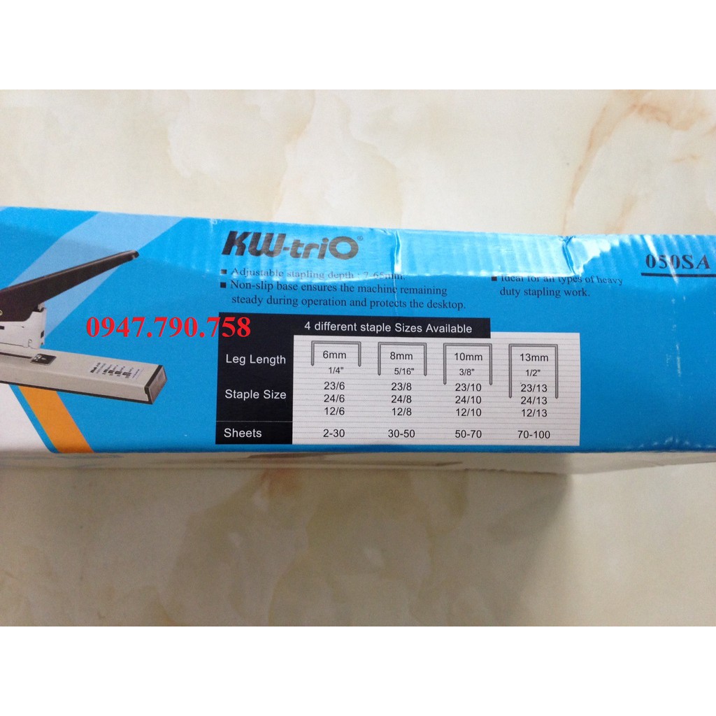 Dập ghim đại KW Trio 50SA 100 tờ chính hãng - Máy bấm ghim