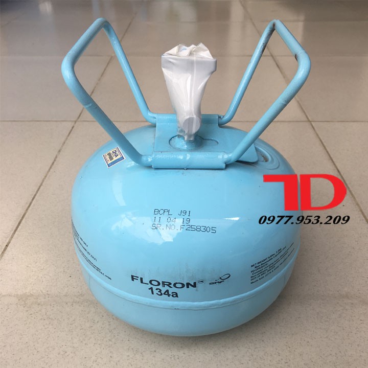 Môi chất lạnh tủ lạnh R134 Floron Ấn Độ 3Kg, ga lạnh R134