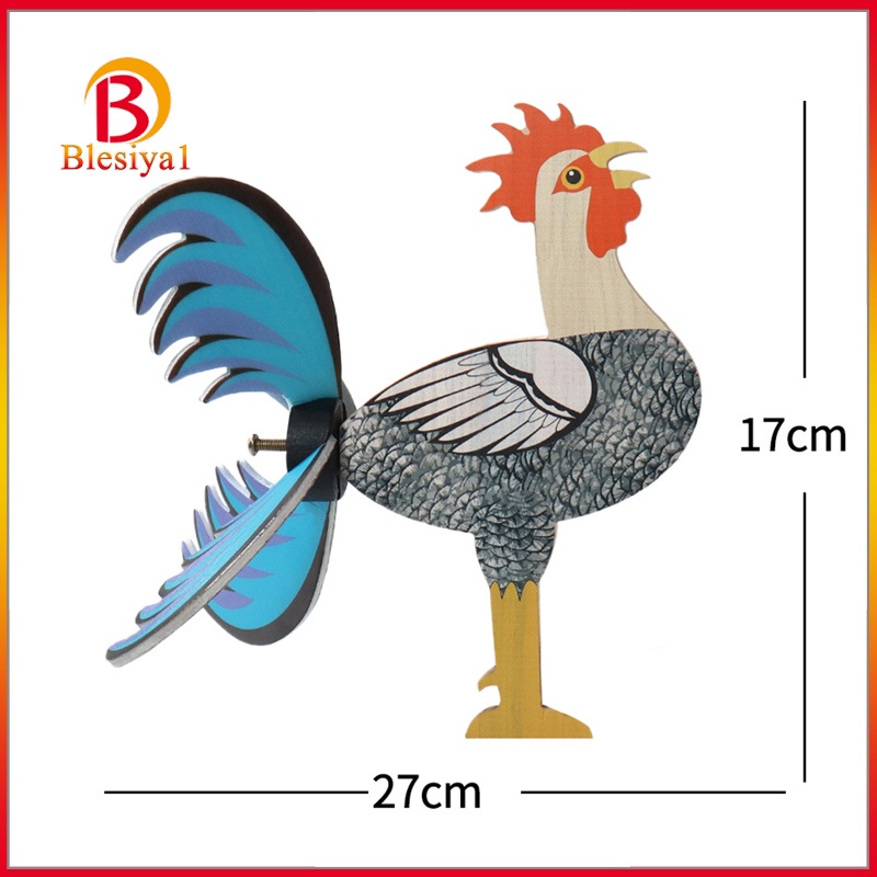 [BLESIYA1] Wooden Rooster Statues Chicken Cock Sculpture Decor Figurines