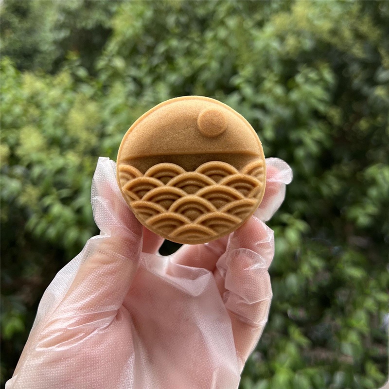 Va Khuôn Nhựa Nhấn Tay Làm Bánh Trung Thu Hình Mặt Trăng