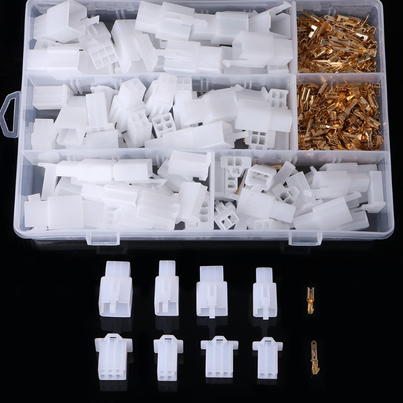 Bộ 40 Đầu Nối Dây 2.8mm 2 3 4 6 Chiều Cho Xe Máy
