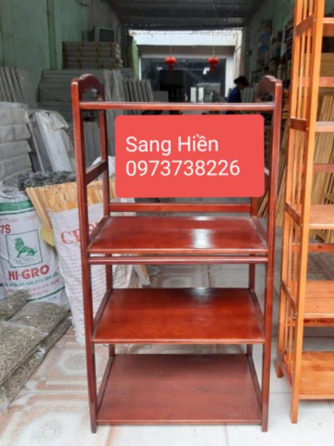 Kệ gỗ 3 tầng để lò vi sóng