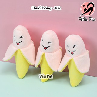 Chuối nhồi bông - Đồ chơi cho chó mèo thú cưng