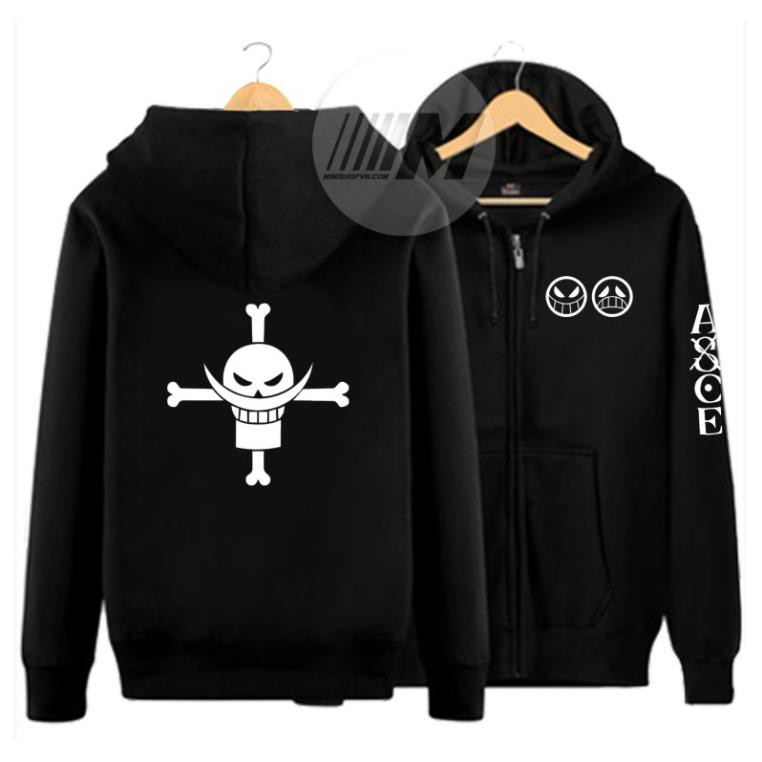 Mẫu Áo Khoác One Piece Râu Trắng Vải Dầy