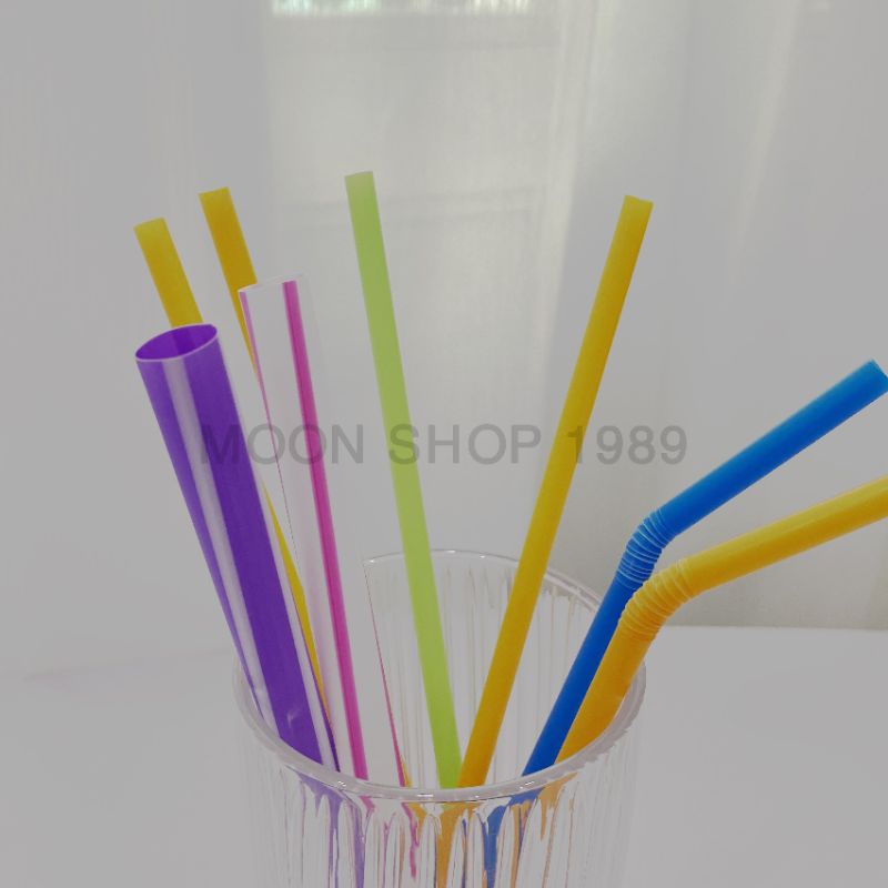 Ống hút nước đủ màu bẻ cong tiện lợi fi 6 cao cấp