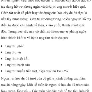 Cao hoa đu đủ đực