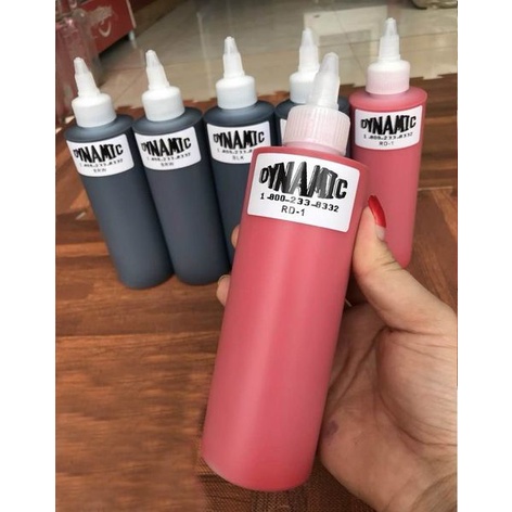 Mực xăm tattoo dynamic các màu-lọ 240ml