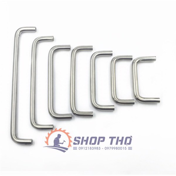 Tay kéo chữ U  inox 201 (set 2 cái)