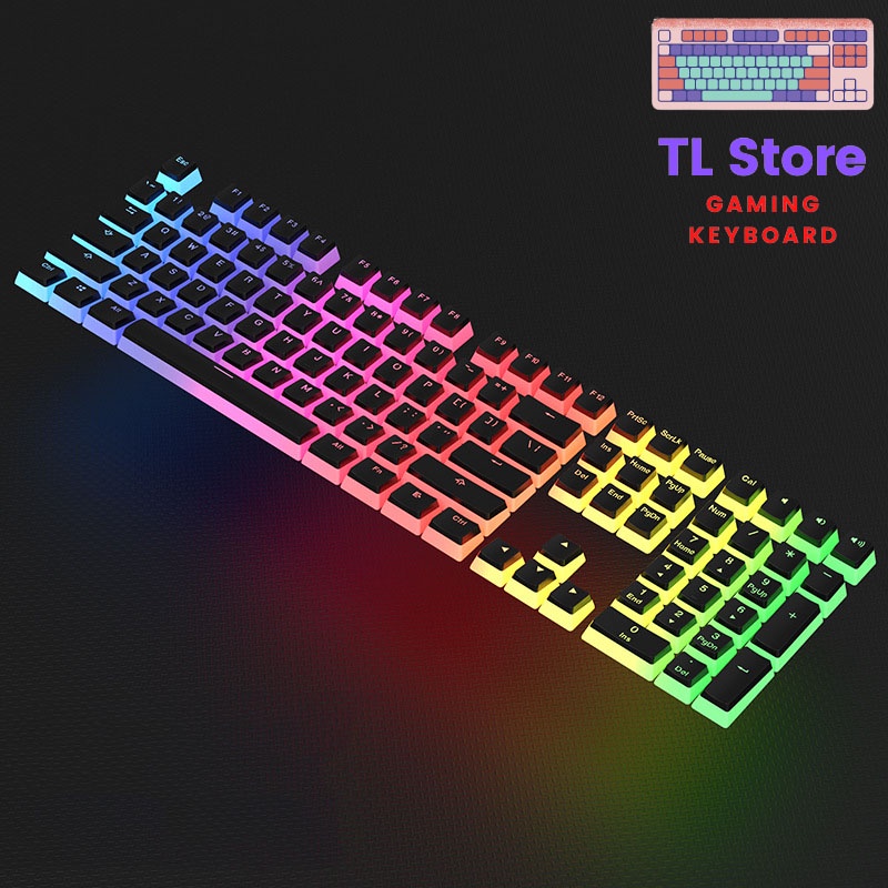 Keycaps Pudding PBT Double Shot Xuyên Led Cực Đẹp