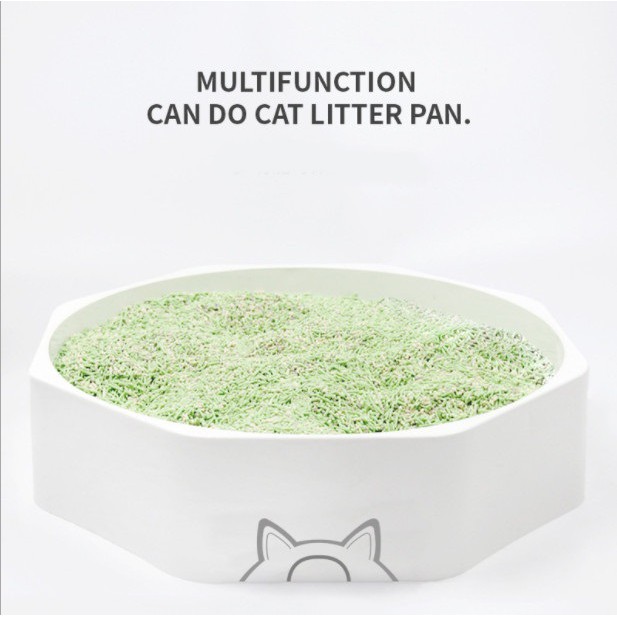 Chậu nằm carton có vành nhựa ELS cho mèo